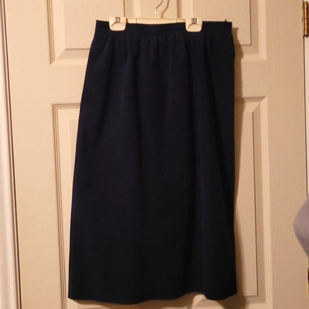 Vintage Blue Suede Skirt